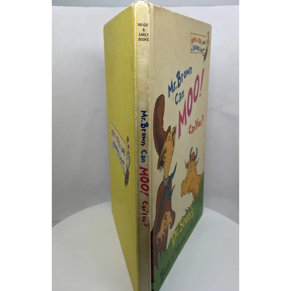 VTG Dr Seuss‎ Mr. Brown Can MOO Can you? Book Club Edition 1970 Hardcover